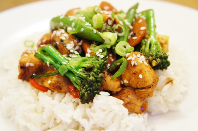 Marinated Chinese Chicken and Vegetable Stir-Fry | Close Encounters of the Cooking Kind